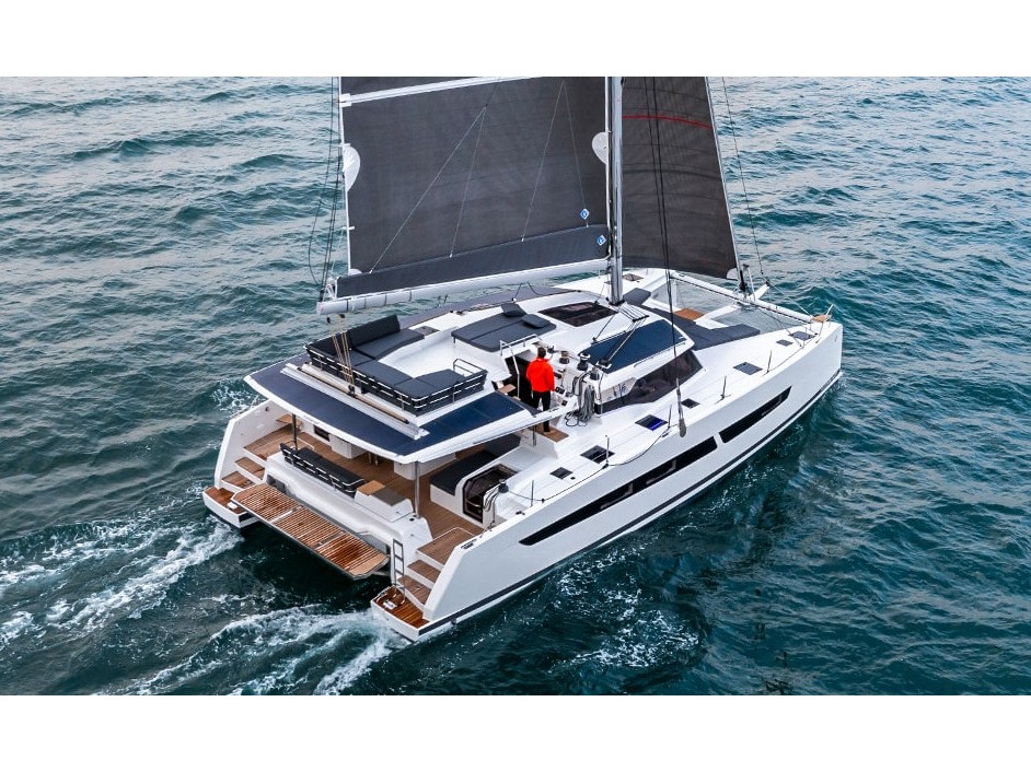 Aura 51 - Catamaran charter Ibiza & Boat hire in Greece Athens and Saronic Gulf Lavrion Olympic Marina 1