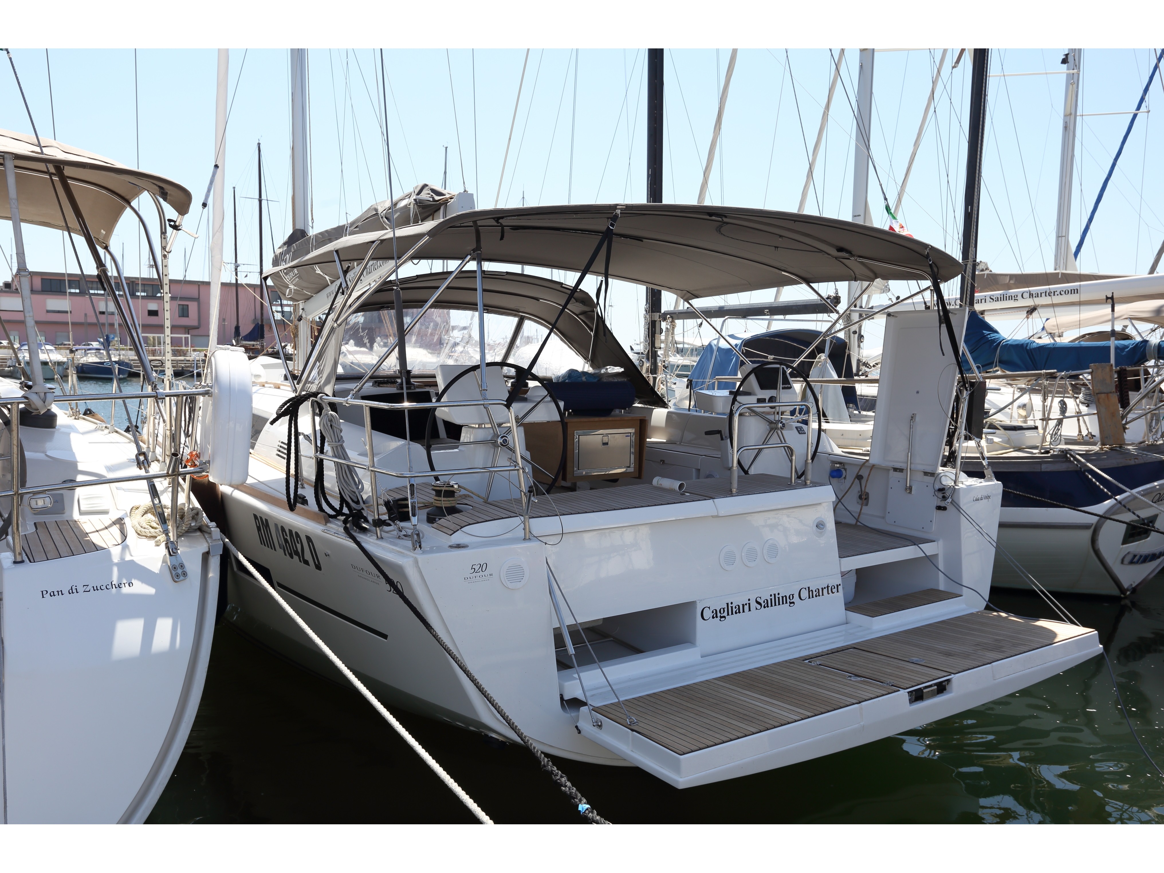Dufour 520 Grand Large - Yacht Charter Golfo Aranci & Boat hire in Italy Sardinia Costa Smeralda Golfo Aranci Marina dell'Isola 1