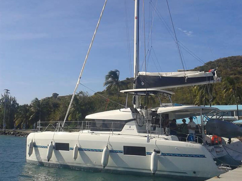 Lagoon 42 - Catamaran Charter Guadeloupe & Boat hire in Guadeloupe Pointe a Pitre Marina de Bas du Fort 1