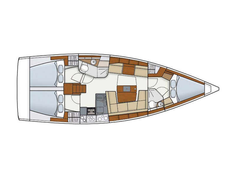 Hanse 415 - Yacht Charter Scarlino & Boat hire in Italy Tuscany Follonica Marina di Scarlino 6