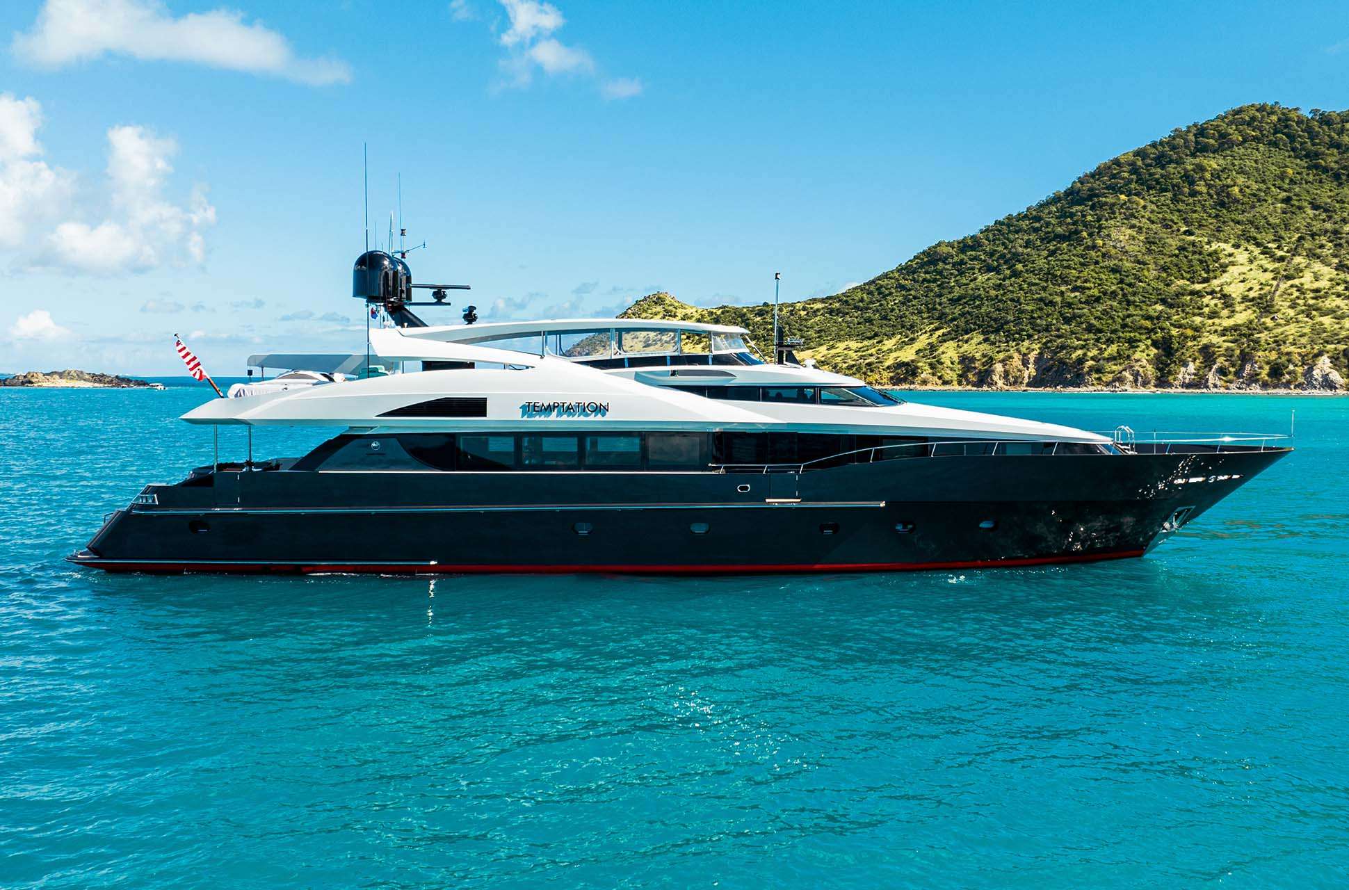 TEMPTATION - Superyacht charter Grenada & Boat hire in New England  Caribbean Virgin Islands (US/BVI), Caribbean Leewards, Caribbean Windwards 1