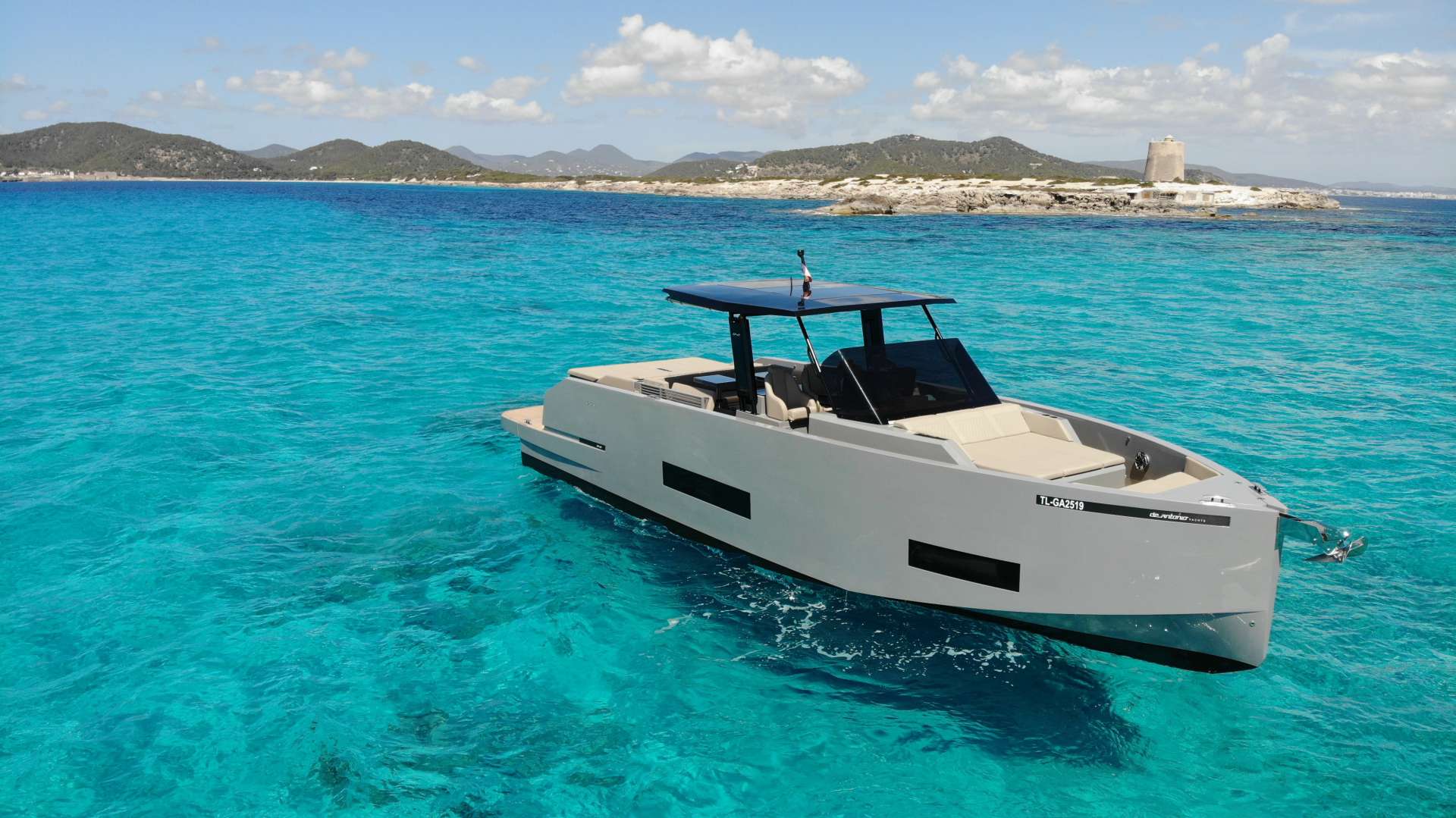 De Antonio 42 - Motor Boat Charter Spain & Boat hire in Spain Balearic Islands Ibiza and Formentera Ibiza Ibiza Eivissa Harbour 1