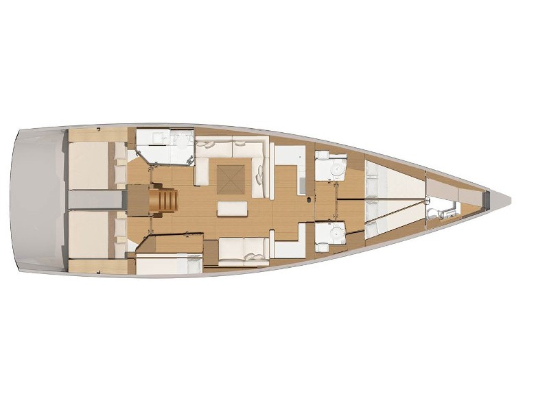Dufour 56 Exclusive - Yacht Charter Portisco & Boat hire in Italy Sardinia Costa Smeralda Portisco Marina di Portisco 3