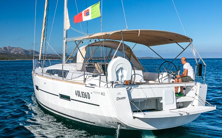 Dufour 412 Grand large - Yacht Charter Portisco & Boat hire in Italy Sardinia Costa Smeralda Portisco Marina di Portisco 1