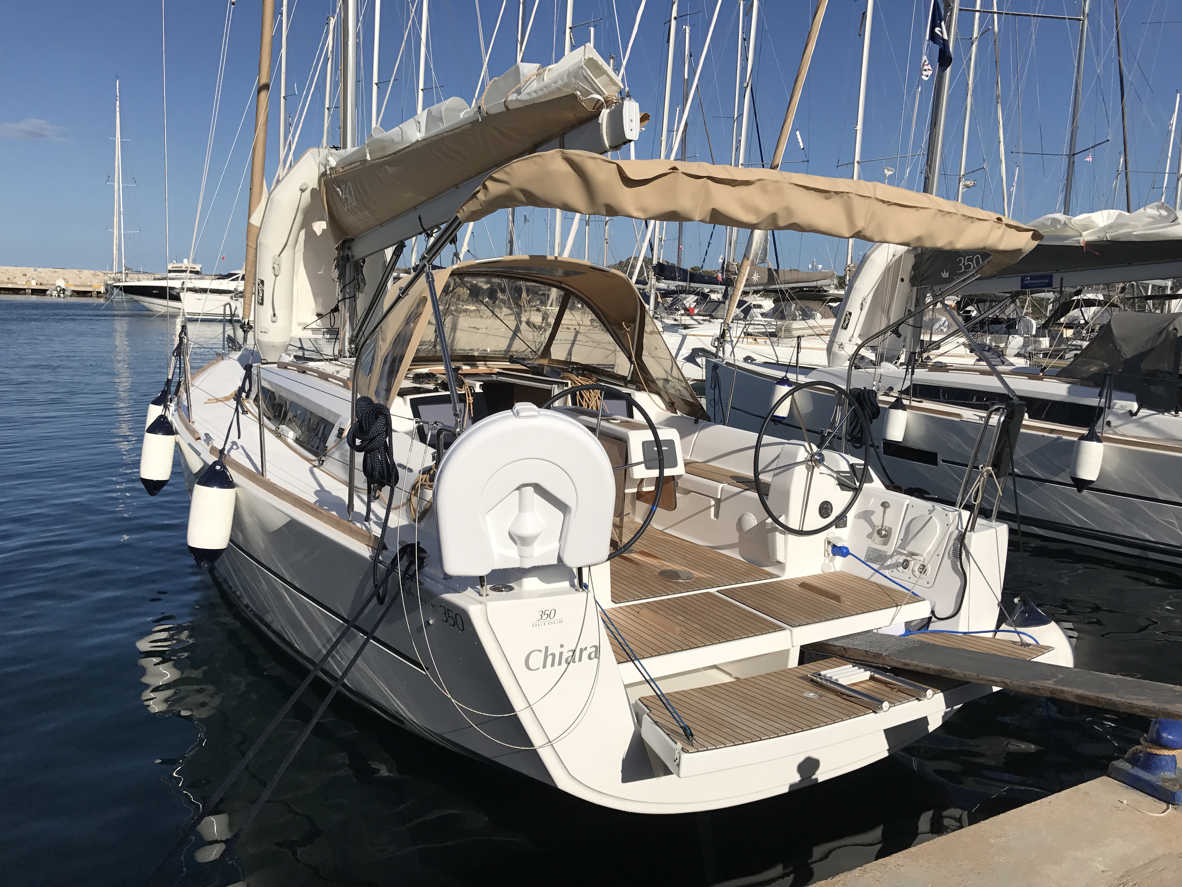 Dufour 350 Grand Large - Yacht Charter Portisco & Boat hire in Italy Sardinia Costa Smeralda Portisco Marina di Portisco 1