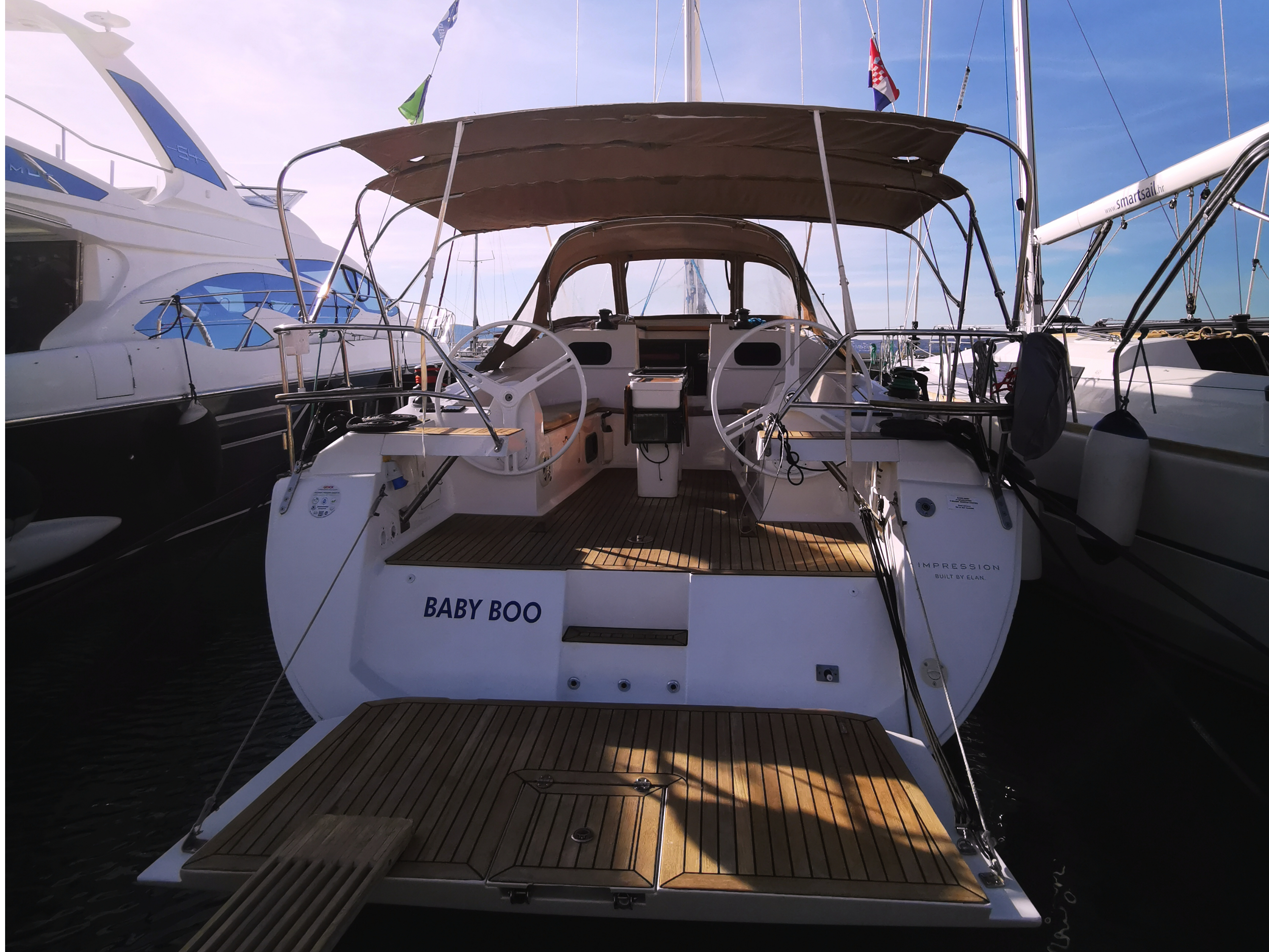 Elan 45 Impression - Yacht Charter Novi Vinodolski & Boat hire in Croatia Istria and Kvarner Gulf Novi Vinodolski Marina Novi 2
