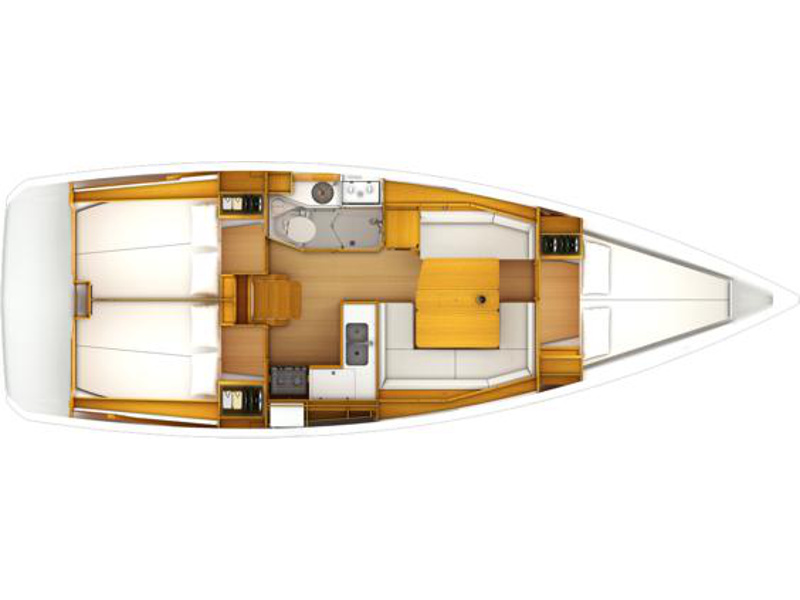 Sun Odyssey 389 - Yacht Charter Punat & Boat hire in Croatia Istria and Kvarner Gulf Krk Punat Marina Punat 5