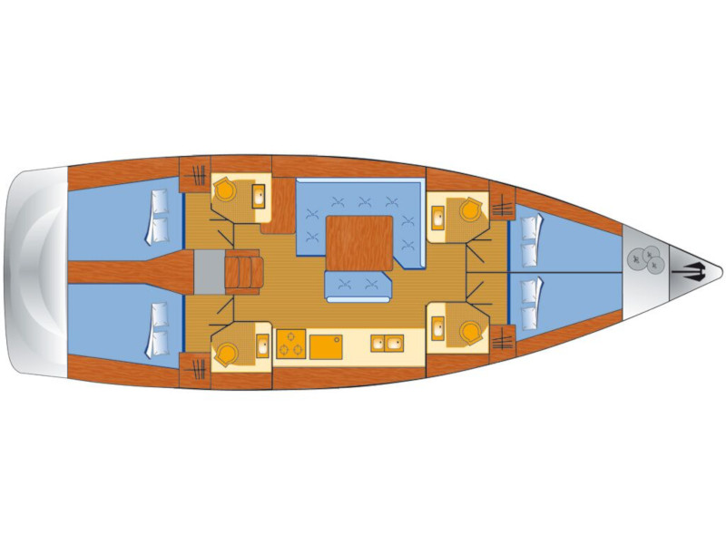 Sun Odyssey 479 - Yacht Charter Punat & Boat hire in Croatia Istria and Kvarner Gulf Krk Punat Marina Punat 5