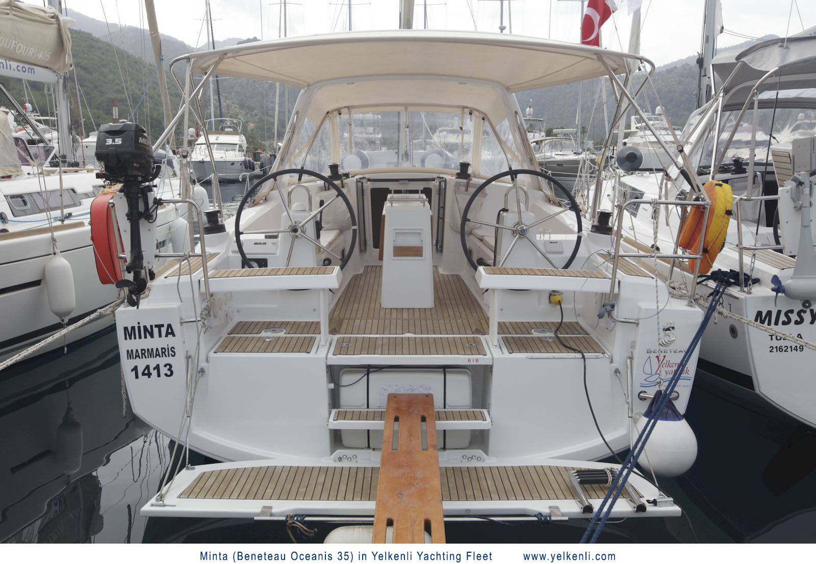 Oceanis 35 - Yacht Charter Orhaniye & Boat hire in Turkey Turkish Riviera Carian Coast Orhaniye Marti Marina 5