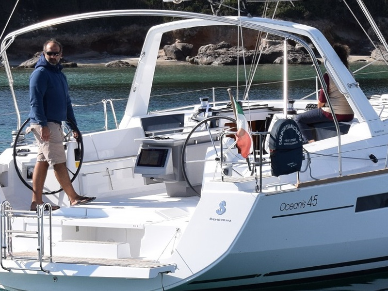 Oceanis 45 - Yacht Charter Carloforte & Boat hire in Italy Sardinia Costa del Sud Isola di San Pietro Carloforte Carloforte 4
