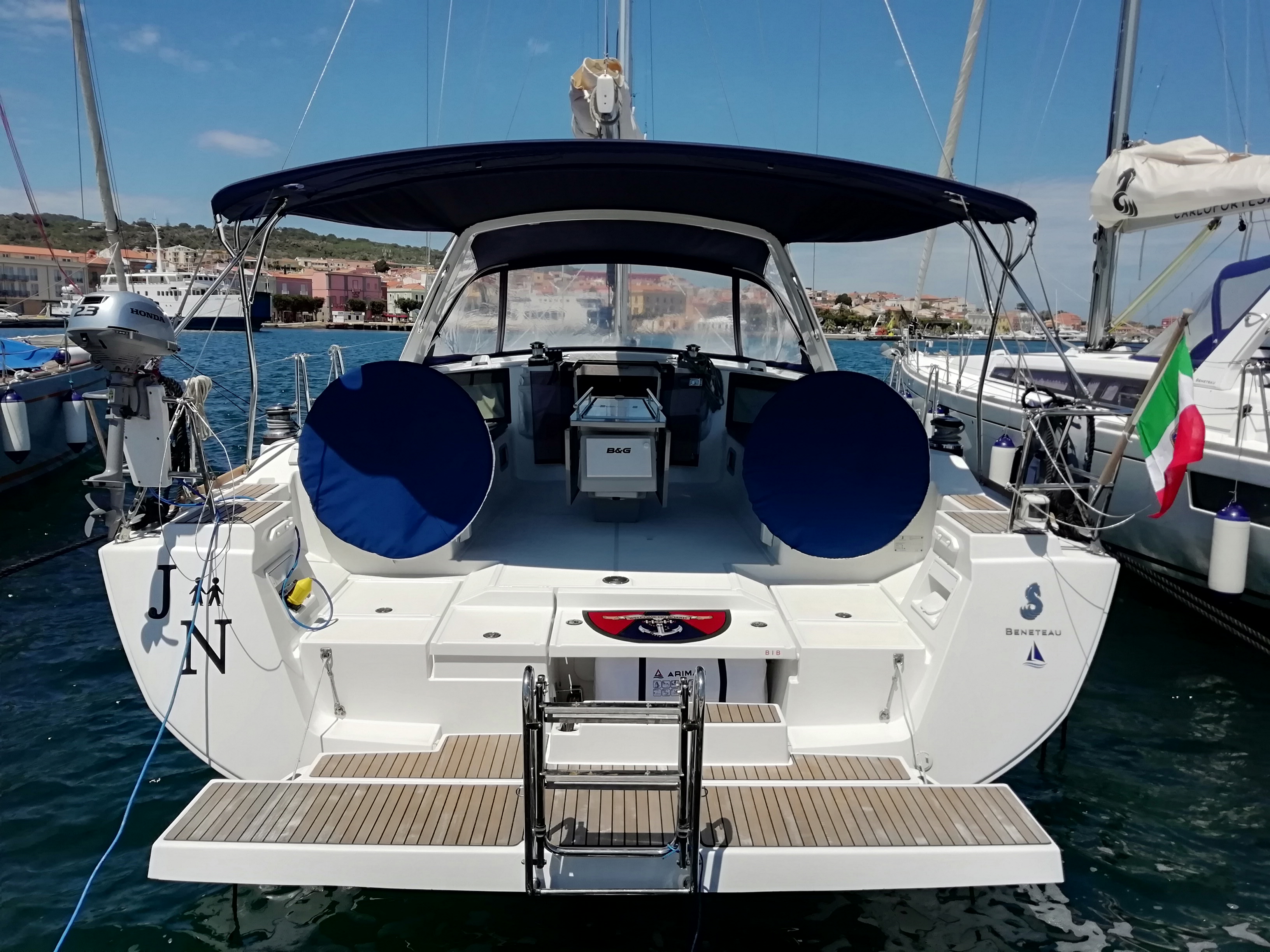Oceanis 45 - Yacht Charter Carloforte & Boat hire in Italy Sardinia Costa del Sud Isola di San Pietro Carloforte Carloforte 3