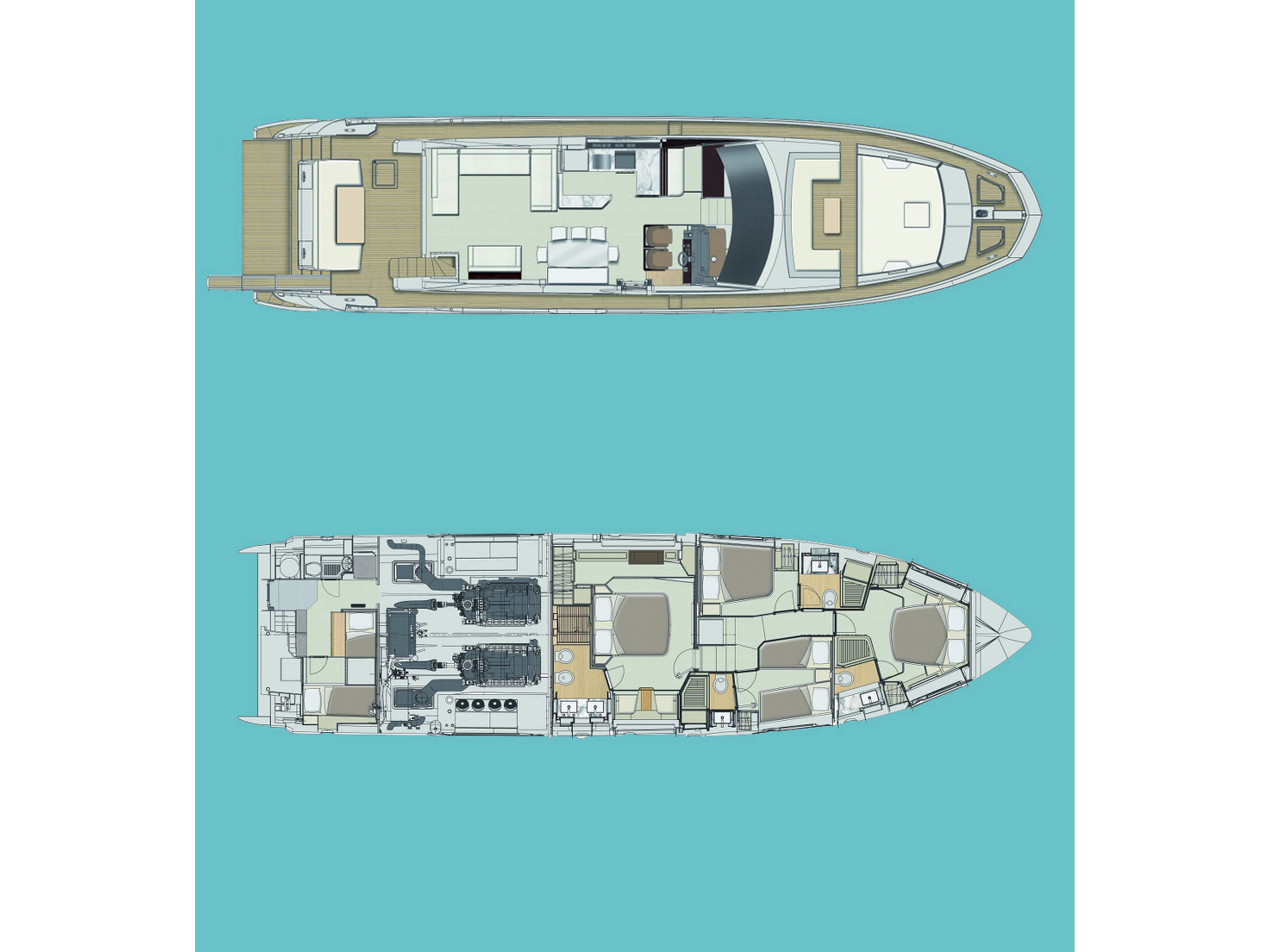 Azimut 72 - Luxury Yacht Charter Croatia & Boat hire in Croatia Šibenik Marina Mandalina 3