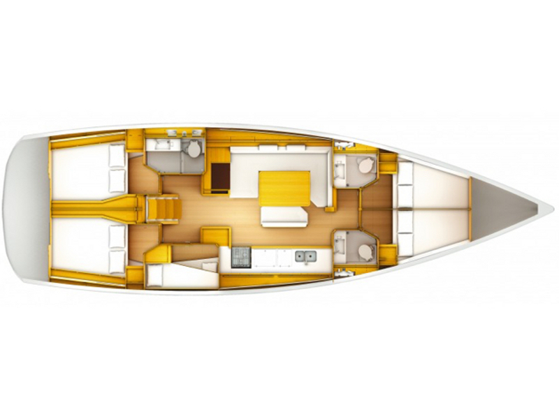 Sun Odyssey 519 - Yacht Charter Portorosa & Boat hire in Italy Sicily Aeolian Islands Furnari Marina Portorosa 4