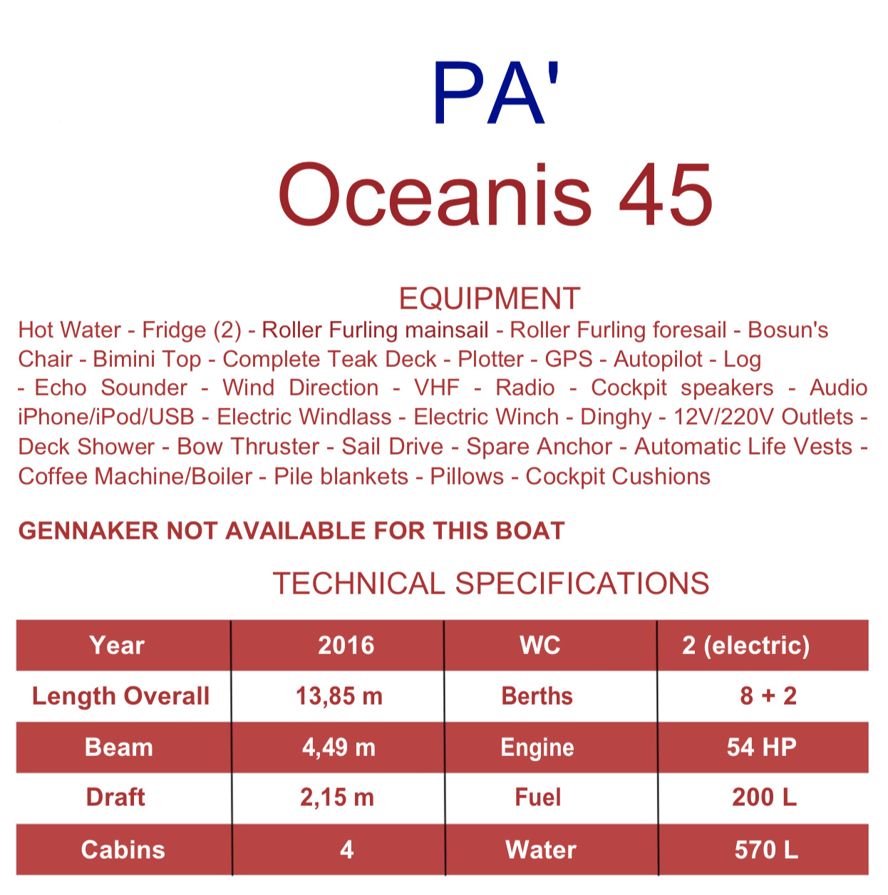 Oceanis 45