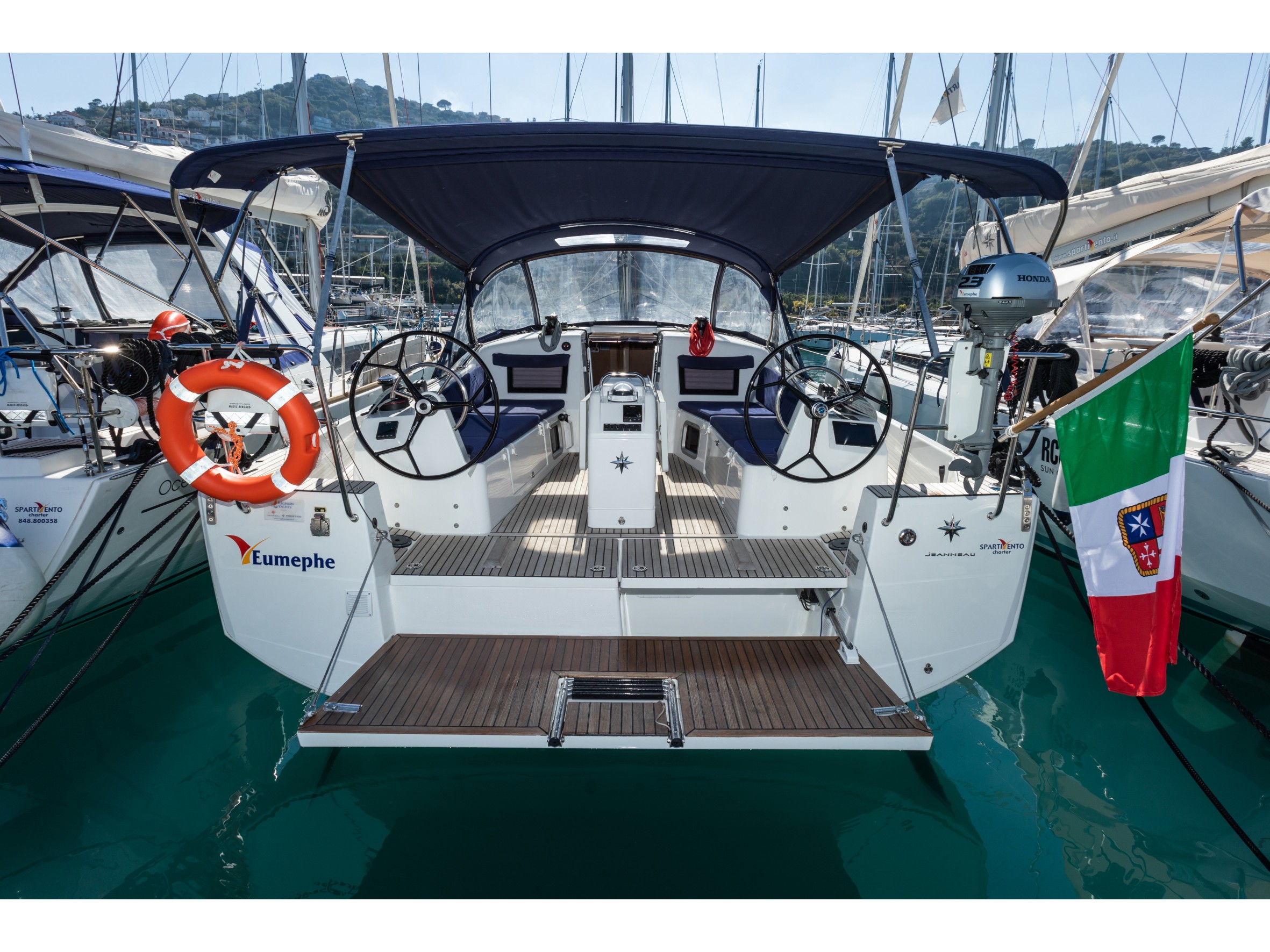 Sun Odyssey 410 - Yacht Charter Olbia & Boat hire in Italy Sardinia Costa Smeralda Olbia Marina di Olbia 2