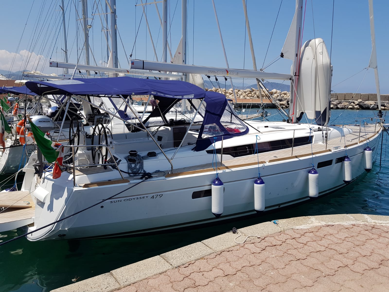 Sun Odyssey 479 - Sailboat Charter Sardinia & Boat hire in Italy Sardinia Costa Smeralda Olbia Marina di Olbia 2