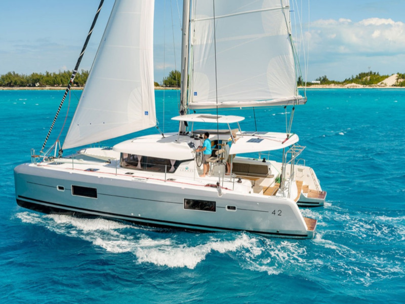 Lagoon 42 - Luxury yacht charter Italy & Boat hire in Italy Sicily Aeolian Islands Capo d'Orlando Capo d'Orlando Marina 1
