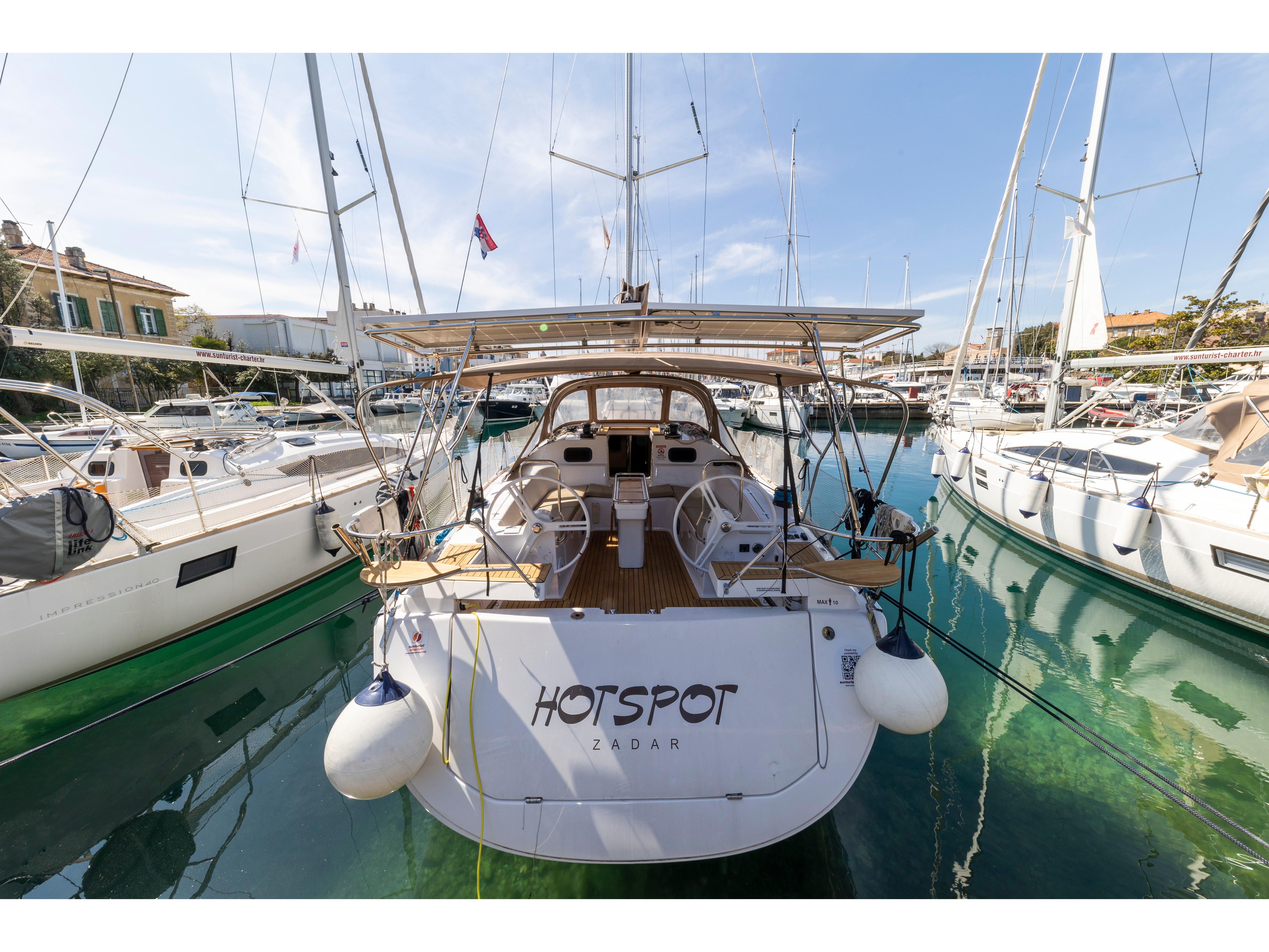 Elan Impression 45 - Yacht Charter Zadar & Boat hire in Croatia Zadar Zadar Marina Tankerkomerc 2