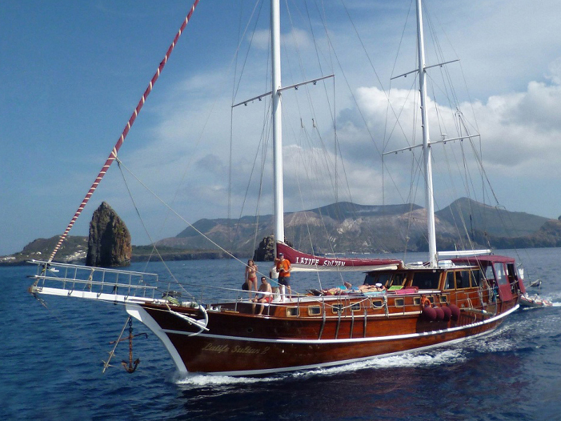 Gulet - Yacht Charter Lipari & Boat hire in Italy Sicily Aeolian Islands Lipari Lipari 1