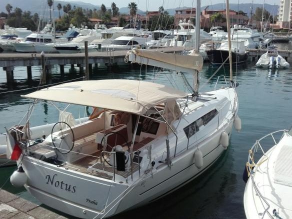 Dufour 382 Grand Large - Yacht Charter Furnari & Boat hire in Italy Sicily Aeolian Islands Furnari Marina Portorosa 2