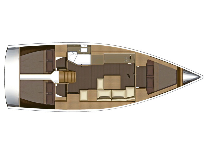 Dufour 382 Grand Large - Yacht Charter Furnari & Boat hire in Italy Sicily Aeolian Islands Furnari Marina Portorosa 4