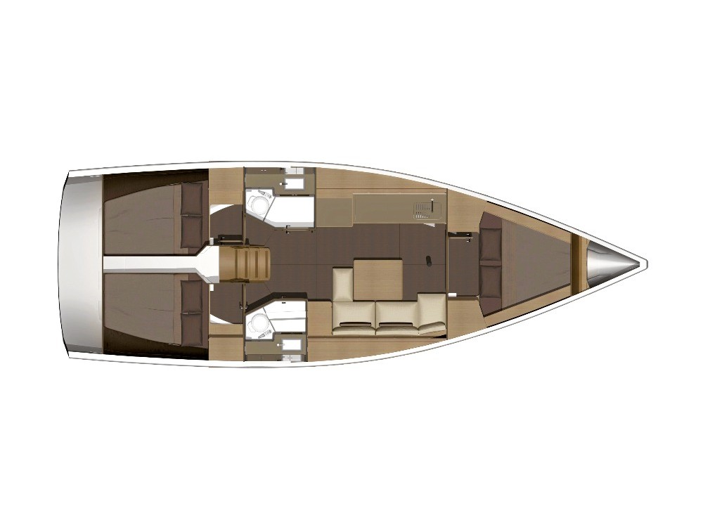 Dufour 382 Grand Large - Yacht Charter Sicily & Boat hire in Italy Sicily Aeolian Islands Furnari Marina Portorosa 6