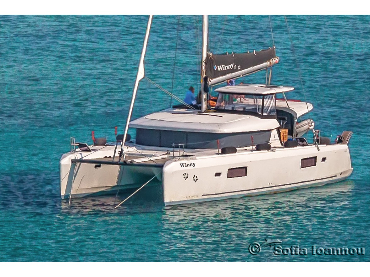 Lagoon 42 - Yacht Charter Syros & Boat hire in Greece Syros Finikas port 4
