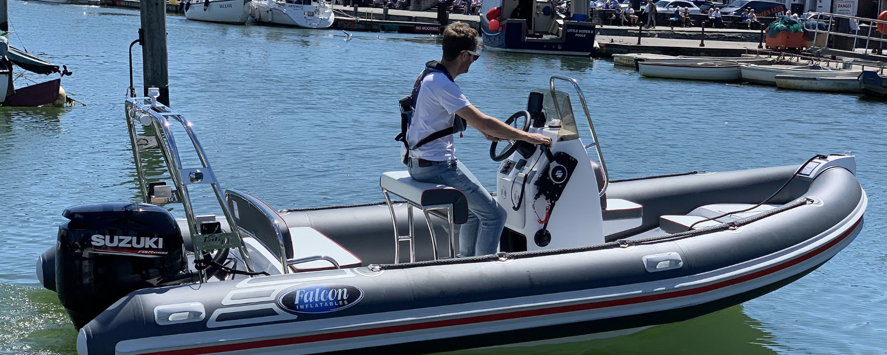 falcon rib - Motor Boat Charter United Kingdom & Boat hire in United Kingdom England The Solent Lymington Lymington Yacht Haven Marina 3
