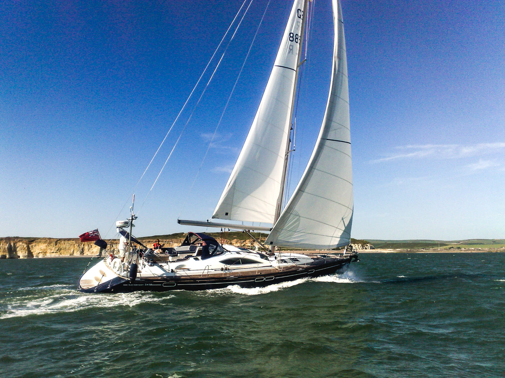 Jeanneau 54DS - Yacht Charter The Solent & Boat hire in United Kingdom England The Solent Lymington Lymington Yacht Haven Marina 1